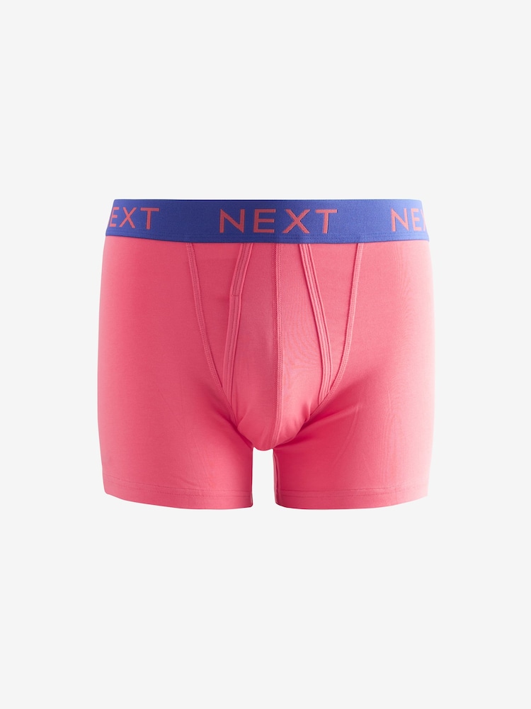 Lys Grønn/Oransje/Blå Kontrastfarge - 10 Pakke - Boksershorts med A-front - Image 5 of 13