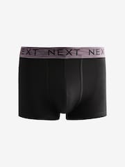 Black Blue/Green Rich Marl Waistband 4 Pack Hipster Boxers - Image 2 of 7