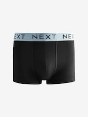 Black Blue/Green Rich Marl Waistband 4 Pack Hipster Boxers - Image 3 of 7