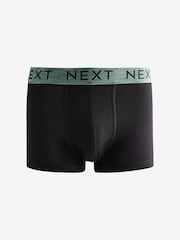 Black Blue/Green Rich Marl Waistband 4 Pack Hipster Boxers - Image 4 of 7