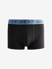 Black Blue/Green Rich Marl Waistband 4 Pack Hipster Boxers - Image 5 of 7