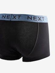 Black Blue/Green Rich Marl Waistband 4 Pack Hipster Boxers - Image 6 of 7