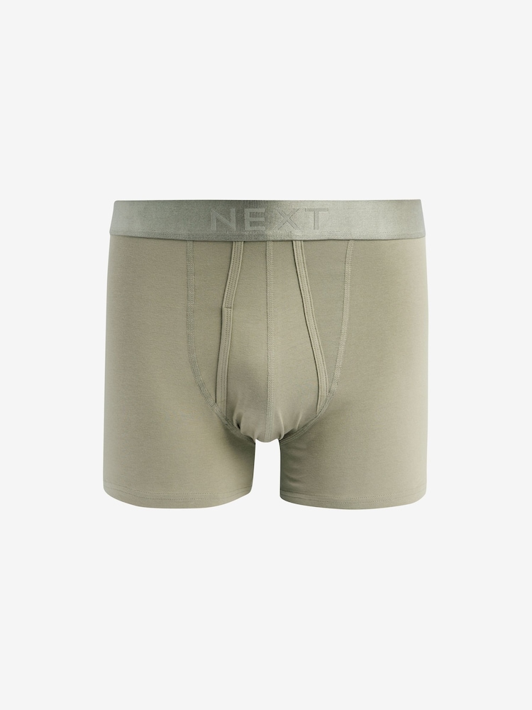 Grey/Green/Pink 4 pack A-Front Boxers - Image 2 of 7