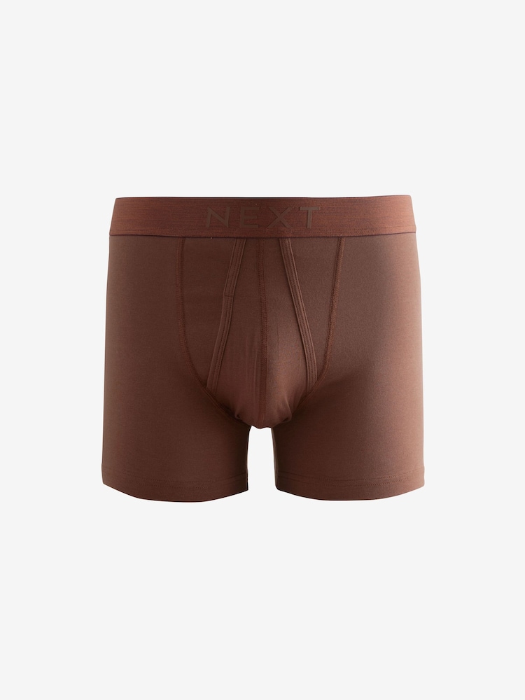 Blue/Rust Orange 4 pack A-Front Boxers - Image 2 of 7 Blue/Rust Orange 4 pack A-Front Boxers - Image 2 of 7
