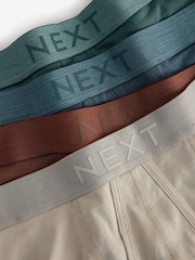 Blue/Rust Orange 4 pack A-Front Boxers - Image 6 of 7
