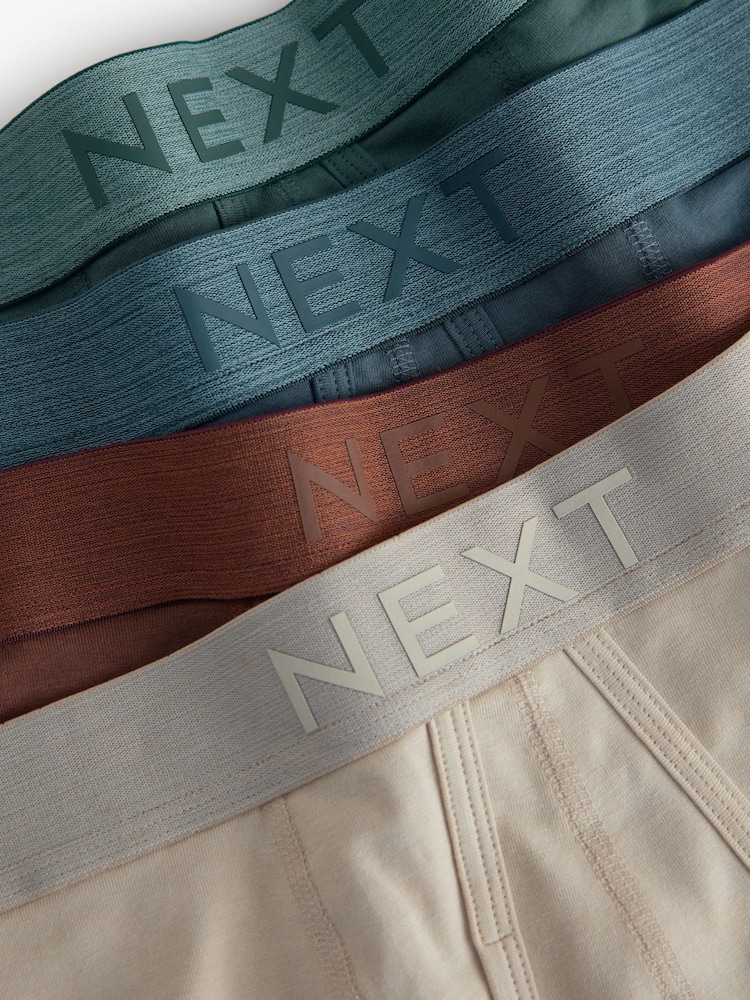 Blue/Rust Orange 4 pack A-Front Boxers - Image 7 of 7 Blue/Rust Orange 4 pack A-Front Boxers - Image 7 of 7