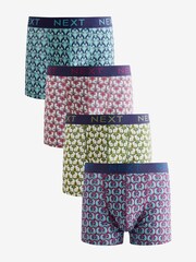 Arctic Winter Animals 4 pack Cotton Rich Trunk Boxers 4 Pack - Image 1 of 7