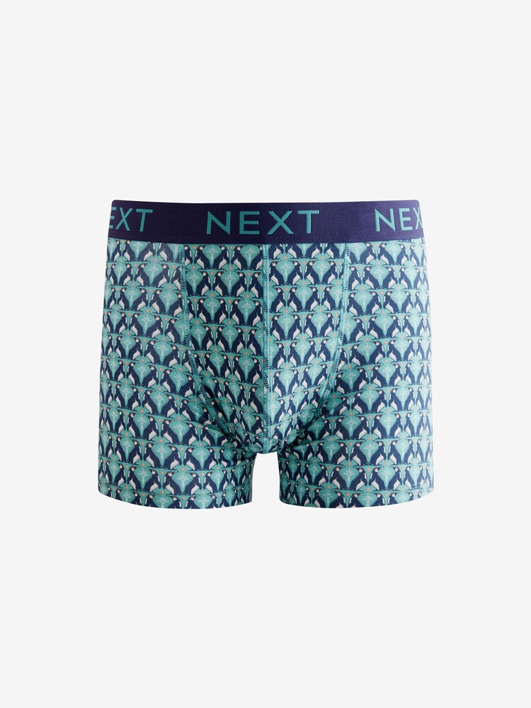 Arctic Winter Animals 4 pack Cotton Rich Trunk Boxers 4 Pack - Image 4 of 7