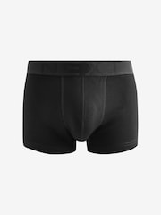 Black Big Text Tonal Waistband 4 Pack Hipster Boxers - Image 2 of 4