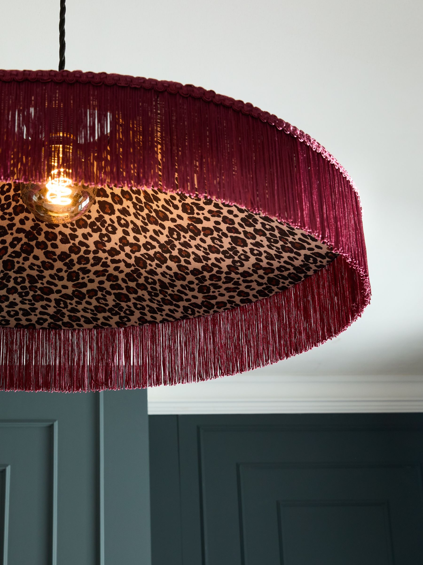 Red ceiling shade outlet