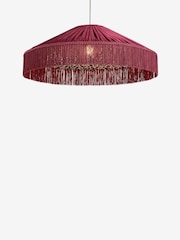 Red Allegra Leopard Easy Fit Pendant Ceiling Light Shade - Image 5 of 5