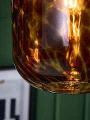 Orange Tortoiseshell Easy Fit Pendant Light Shade - Image 3 of 5