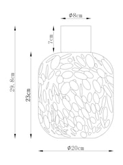 Orange Tortoiseshell Easy Fit Pendant Light Shade - Image 4 of 5