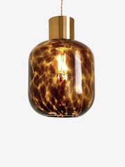 Orange Tortoiseshell Easy Fit Pendant Light Shade - Image 5 of 5