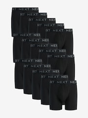 Black 15 Pack Sports Longer Length A-Front Boxers - Image 1 of 1