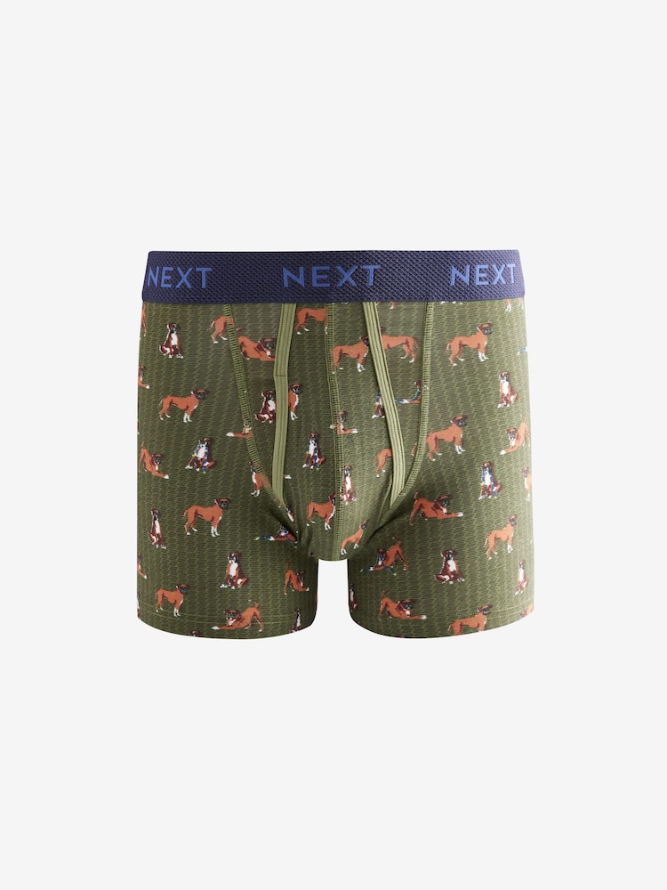 Dog Pattern A-Front Boxers 8 Pack - Image 3 of 11