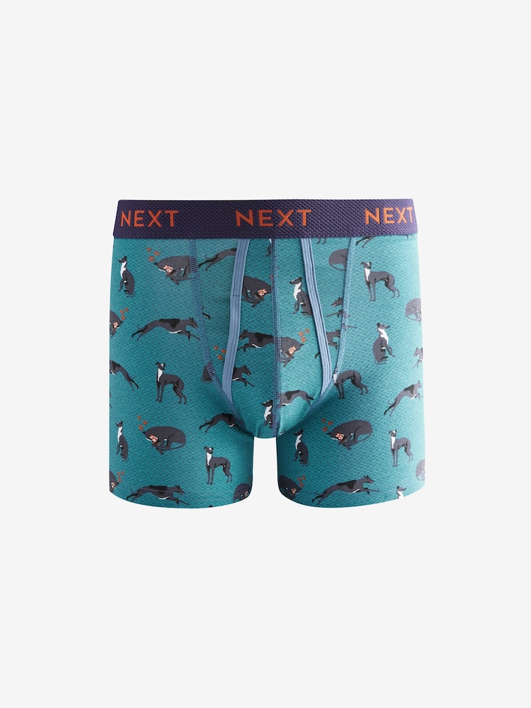 Dog Pattern A-Front Boxers 8 Pack - Image 6 of 11