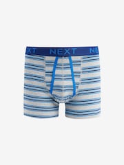 Blue/Purple Pastel Stripe A-Front Boxers 4 Pack - Image 4 of 7