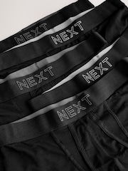 Black Grey Metallic Waistbands 10 pack A-Front Boxers - Image 4 of 5