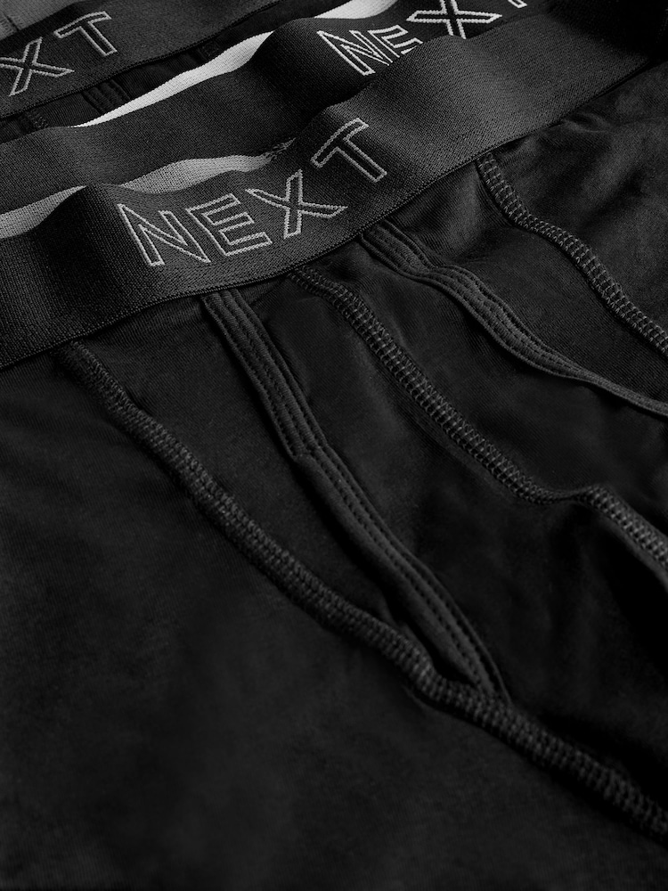 Black Grey Metallic Waistbands 10 pack A-Front Boxers - Image 5 of 5