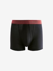 Black Green/Blue Texture Waistband A-Front Boxers 8 Pack - Image 4 of 11