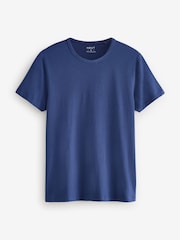 Mixed Blues Slim Fit 100% Cotton Underwear T-Shirts 5 Pack - Image 11 of 16