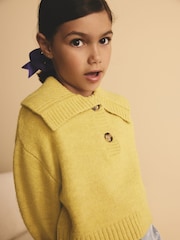 Olive Green Collar Jumper (3-16yrs) - Image 1 of 7