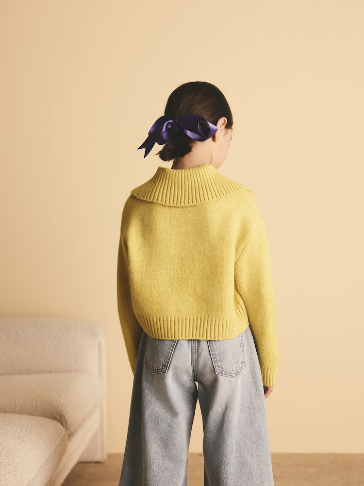 Olive Green Collar Jumper (3-16yrs) - Image 2 of 7