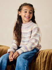 Pink Spacedye Jumper (3-16yrs) - Image 1 of 2