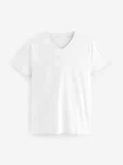 Blandade Blå's - Vanlig passform 100% bomull V-ringning Underkläder T-shirt 5 Förp - Bild 11 av 16