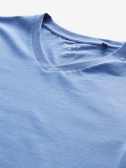 Blandade Blå's - Vanlig passform 100% bomull V-ringning Underkläder T-shirt 5 Förp - Bild 14 av 16