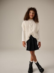 Ecru Cable Knitted Tank (3-16yrs) - Image 2 of 8