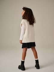 Ecru Cable Knitted Tank (3-16yrs) - Image 3 of 8