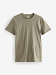 Bleu/Gris/Rose/Vert - Slim Fit (Slim Fit) - T-shirt de sous-vêtements en coton 100% 5 Lot - Image 10 de 17