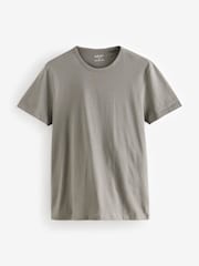 Bleu/Gris/Rose/Vert - Slim Fit (Slim Fit) - T-shirt de sous-vêtements en coton 100% 5 Lot - Image 14 de 17