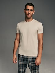 Bleu/Gris/Rose/Vert - Slim Fit (Slim Fit) - T-shirt de sous-vêtements en coton 100% 5 Lot - Image 2 de 17