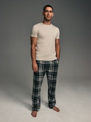 Bleu/Gris/Rose/Vert - Slim Fit (Slim Fit) - T-shirt de sous-vêtements en coton 100% 5 Lot - Image 3 de 17