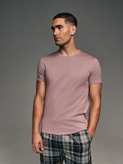 Bleu/Gris/Rose/Vert - Slim Fit (Slim Fit) - T-shirt de sous-vêtements en coton 100% 5 Lot - Image 8 de 17