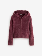 Berry Pink Fluffy Hoodie (3-16yrs) - Image 5 of 8