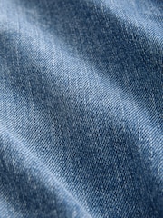 Mid Blue Elevated 4 Pocket 100% Cotton Denim Jacket - Image 7 of 7