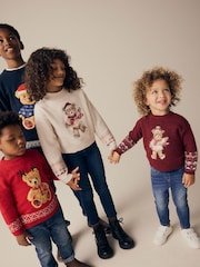 Red Christmas Bear Jumper (3mths-7yrs) - Image 2 of 9