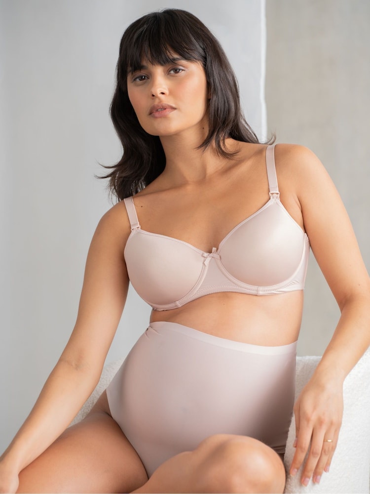 Seraphine Natural T-Shirt Maternity And Nursing Bra Set - Image 1 of 4 Seraphine Natural T-Shirt Maternity And Nursing Bra Set - Image 1 of 4