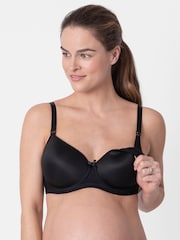 Seraphine Black T-Shirt Maternity And Nursing Bra - Image 1 of 5