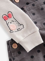 Black/White Co-ord 100% Cotton Dungarees Set (3mths-7yrs) - Image 10 of 10
