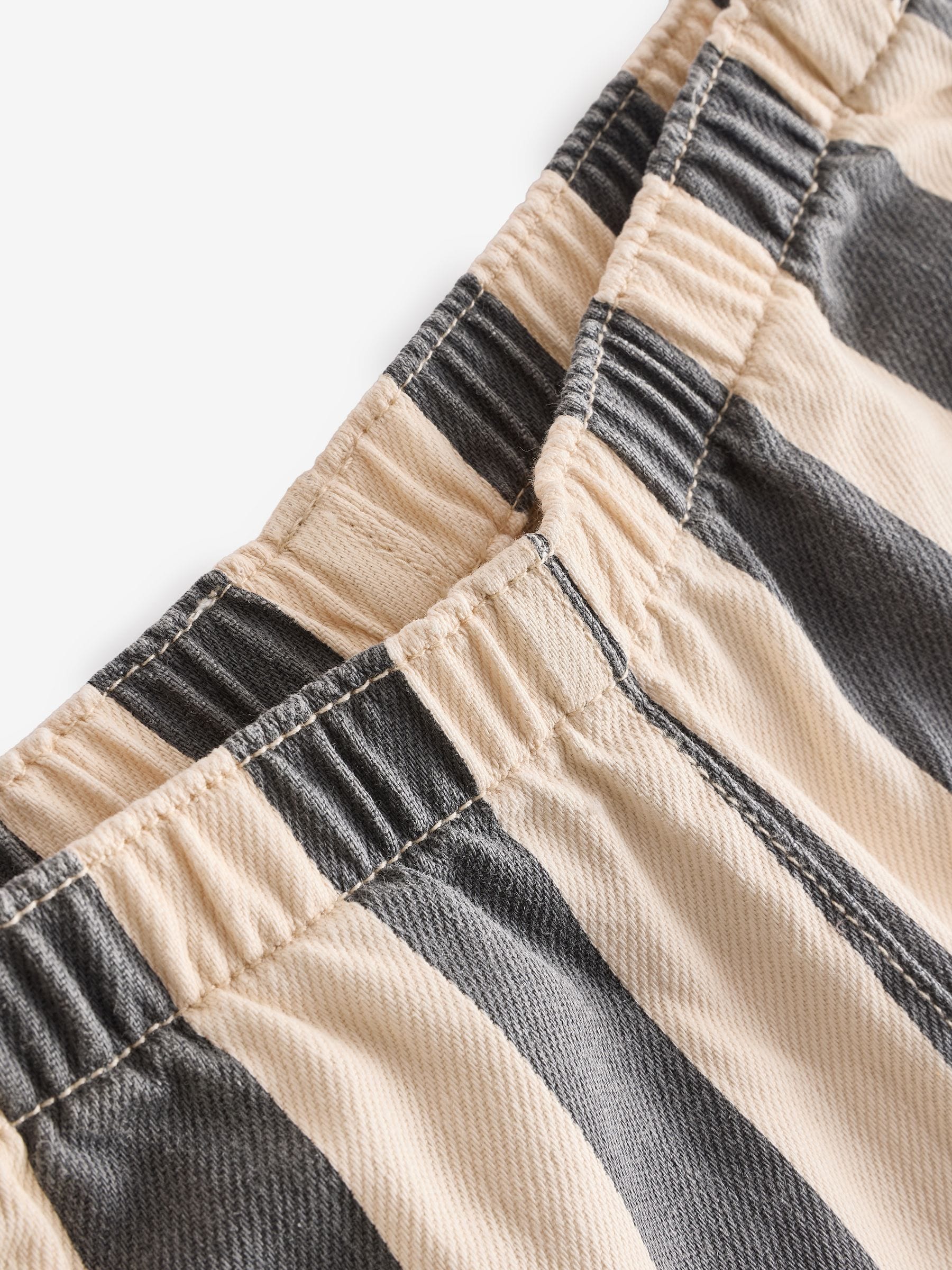 パンツ Washed cotton stripe pants B4995 パンツ Washed cotton stripe pants B4995 High Waisted Belted
