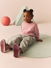Khaki Green 100% Cotton Sweatshirt and Trousers Set (3mths-7yrs) - Image 3 of 10