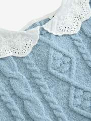 Blue Collar Cable 100% Cotton Jumper (3mths-7yrs) - Image 7 of 7
