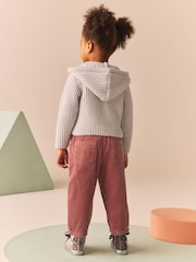 siva - s kapuco pletena jopa (3mths-7yrs) - Slika 4 iz 4