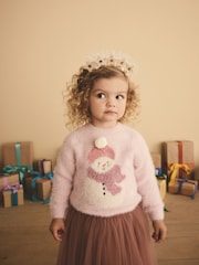 Pink Snowman Christmas Jumper (2-8yrs) - Image 1 of 7
