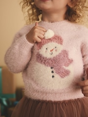 Pink Snowman Christmas Jumper (2-8yrs) - Image 3 of 7